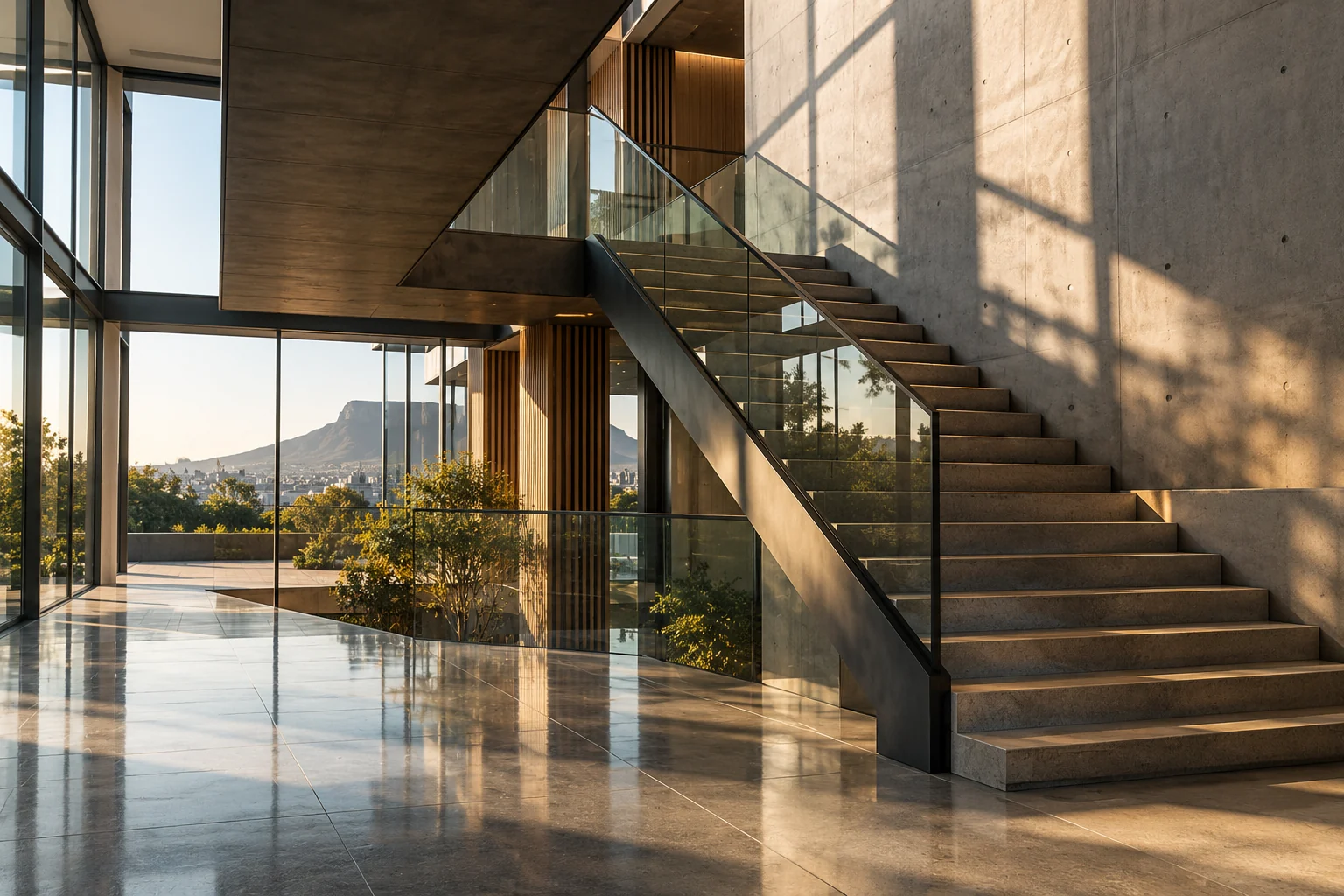 Structured contemporary South African corporate architecture
